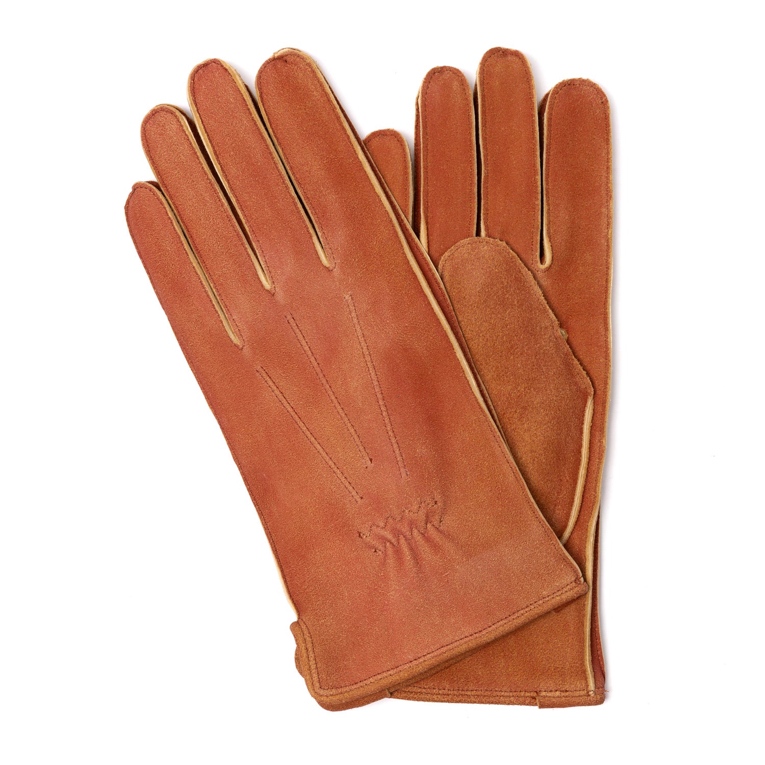 Handschuh "Belvedere" aus Hirschleder mit Kaschmirfutter - handgenäht